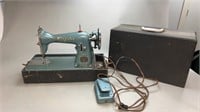 Kingston Deluxe Sewing Machine in case