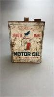 Minute Man Motor Oil Can