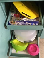 Assorted Kitchen Items Cake Holder , Foil  Etc