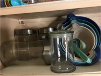 Glass Kitchen Jars Measuring Cup Set Etc