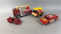 Vintage Buddy-L Pumper with Fire Trucks