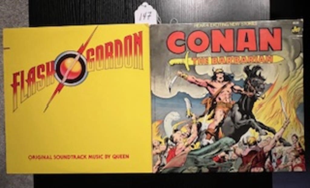 Flash Gordon and Conan The Barbarian Albums