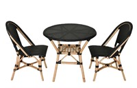 Black Sierra Side Chair Bistro Set of 3