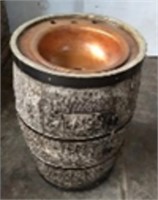 Drako Rustic Barrel Vanity with Copper Sink