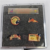 1992 Cleveland Indians Commemorative Cap Logo Pins