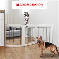 $54  ZJSF Foldable Dog Gate  3 Panels  60W x 24'H