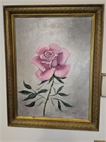 Rose Painting - Oil on Canvas