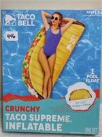 Crunchy Taco Supreme Inflatable Pool Float