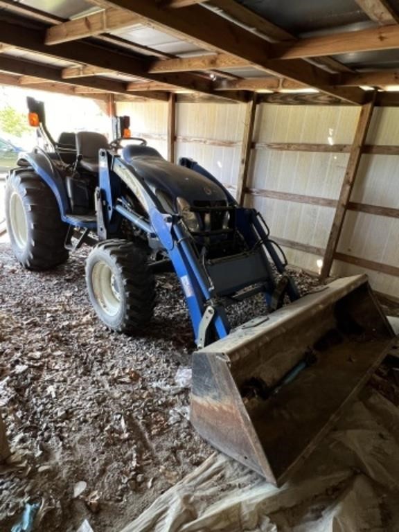 New Holland 16LA Tractor with Woods Backhoe