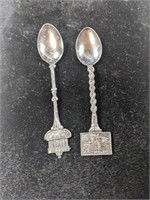 Two E.P.N.S. Commemorative Spoons