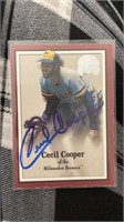 2000 Fleer Greats of the Game Cecil Cooper Signed