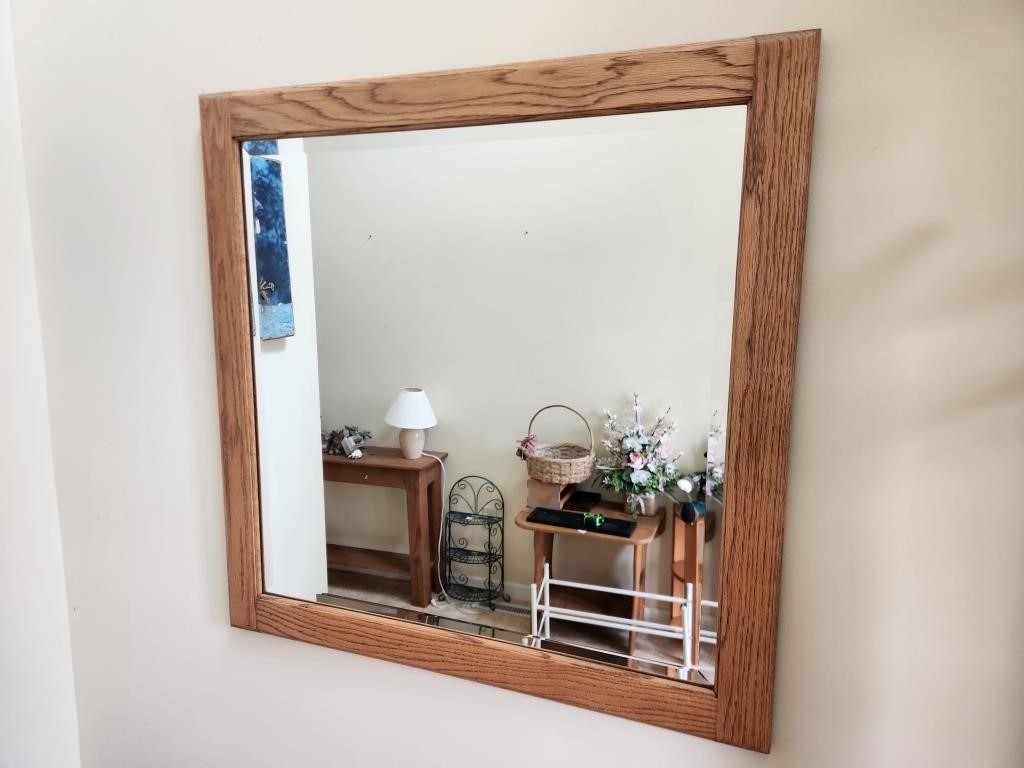 Wood Wall Mirror
