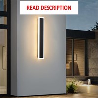 $51  12W Led Wall Sconce  Patio/Garage 23.6in/60cm