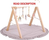 $45  Baby Play Gym with Mat  Wooden Activity