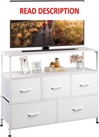 $61  WLIVE Dresser TV Stand for 45inch TV  White