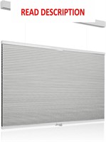 $48  Grey Cellular Shades 31Wx64H  Top Down
