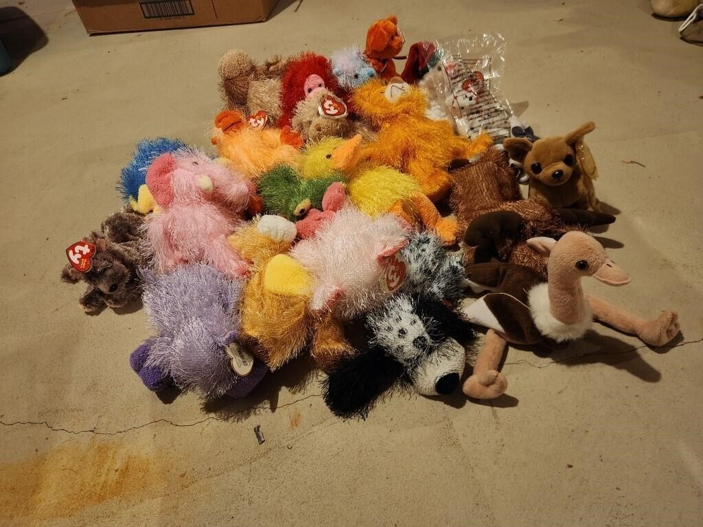 Lot of Misc Ty Beanie Babies