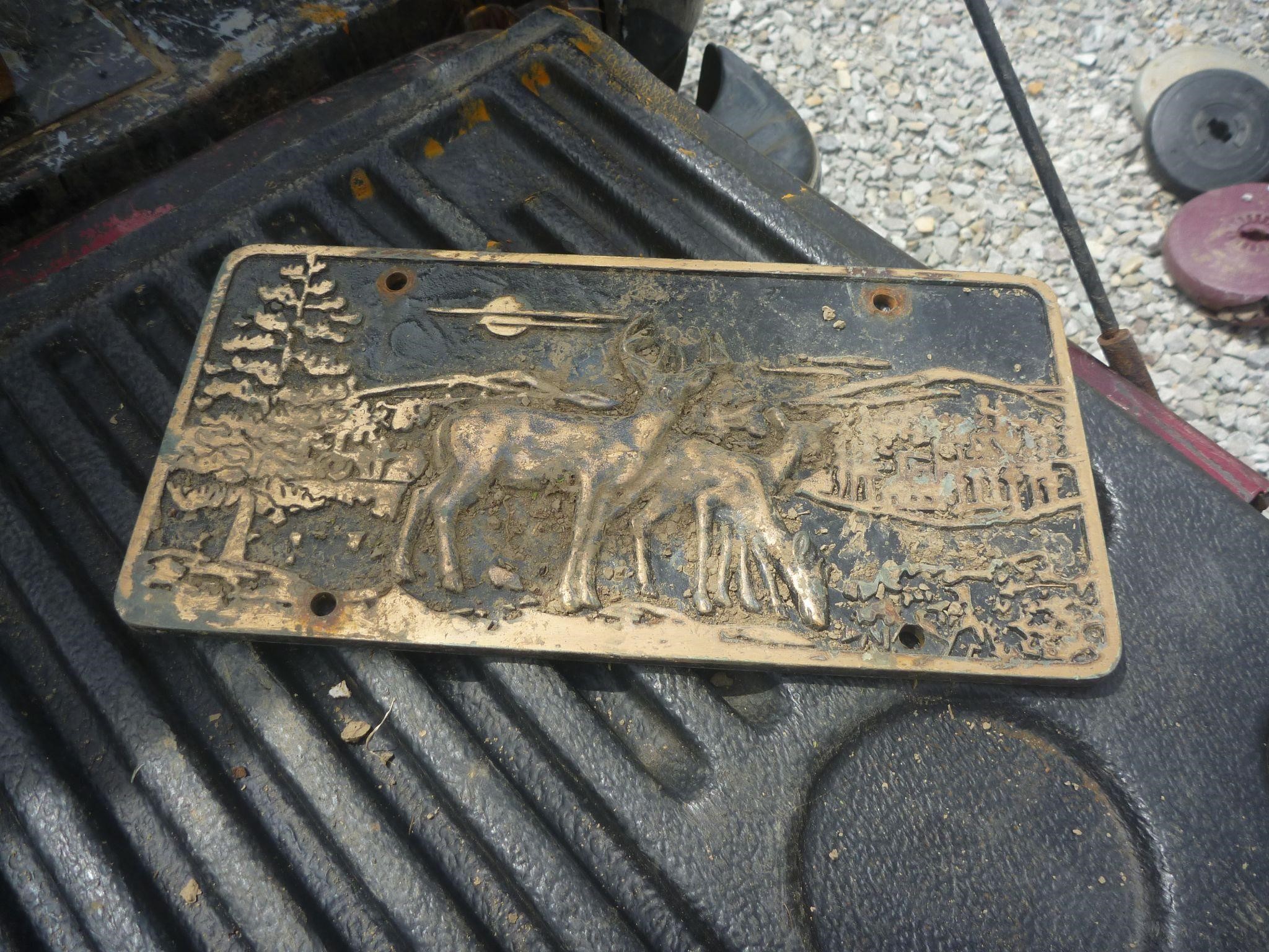 Brass License Plate