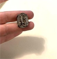 Sterling Silver Lizard Gecko Ring