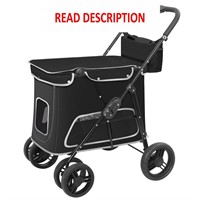 $110  Medium Dog Stroller  4-Wheel  Black