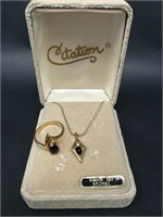 Citation Ring and Necklace Set