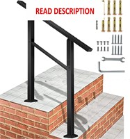 $100  Metty Metal Handrails  1-2 Steps  DIY (Black
