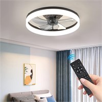 19.7" Bladeless Ceiling Fan with Light