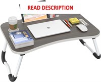 $30  23.6 Folding Lap Desk  Black with Cup Holder