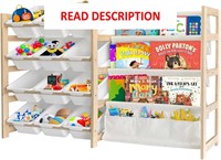 $90  4-Tier Toy Organizer/Bookshelf  12 Bins