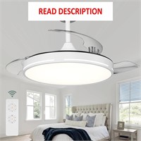 $130  42 Ceiling Fan  White with Light and Remote