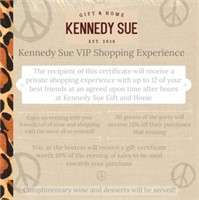 Kennedy Sue VIP Shopping Experience