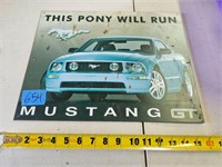 Mustang GT Metal Decor Sign