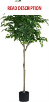 $60  5FT Artificial Ficus Tree in Pot  Indoor