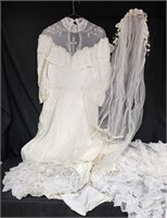 Vntg JC Penney Wedding Dress