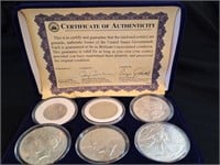 Collection of Silver Dollars & Quarters