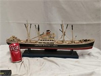 United States Lines wood ship model 24" Long look