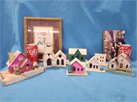 Paper / cardboard Christmas Putz Christmas houses