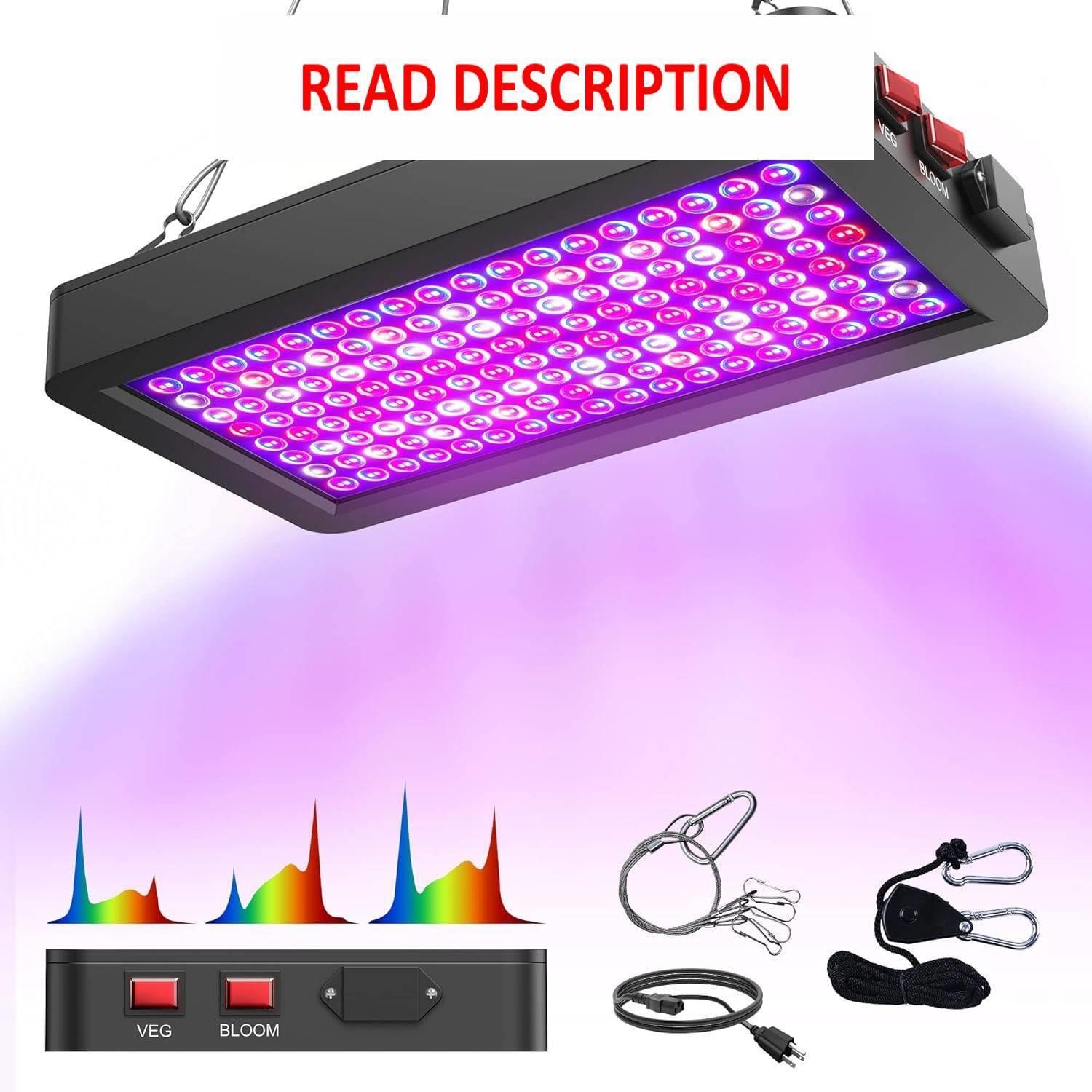 $39  LED Plant Grow Light  3x3 4ft  for Indoor