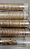 Approx 4-1/2 Rolls Wheat Pennies - Please Preview