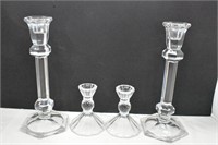 Crystal candle stick holders