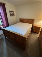 Queen Size Bed & 3 Drawer Nightstand