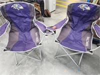 2 Baltimore Ravens Beach chairs.  Pick up only.