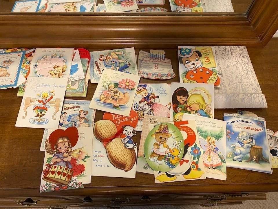 LOT Used Vintage 50's 60's Greeting Cards