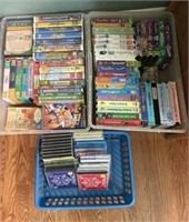 Children’s VHS, DVD and CD’s