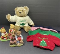 Plush Bear with Sweaters