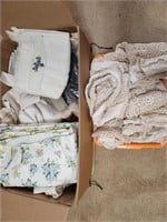 Box of Linens/Curtains