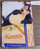 HAMM'S METAL SIGN