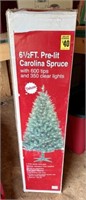 Carolina Spruce Outdoor Christmas Tree and Lights