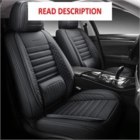 $170  Universal Leather Car Seat Cover Set (Black)