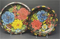 Hand Painted Wooden Plates